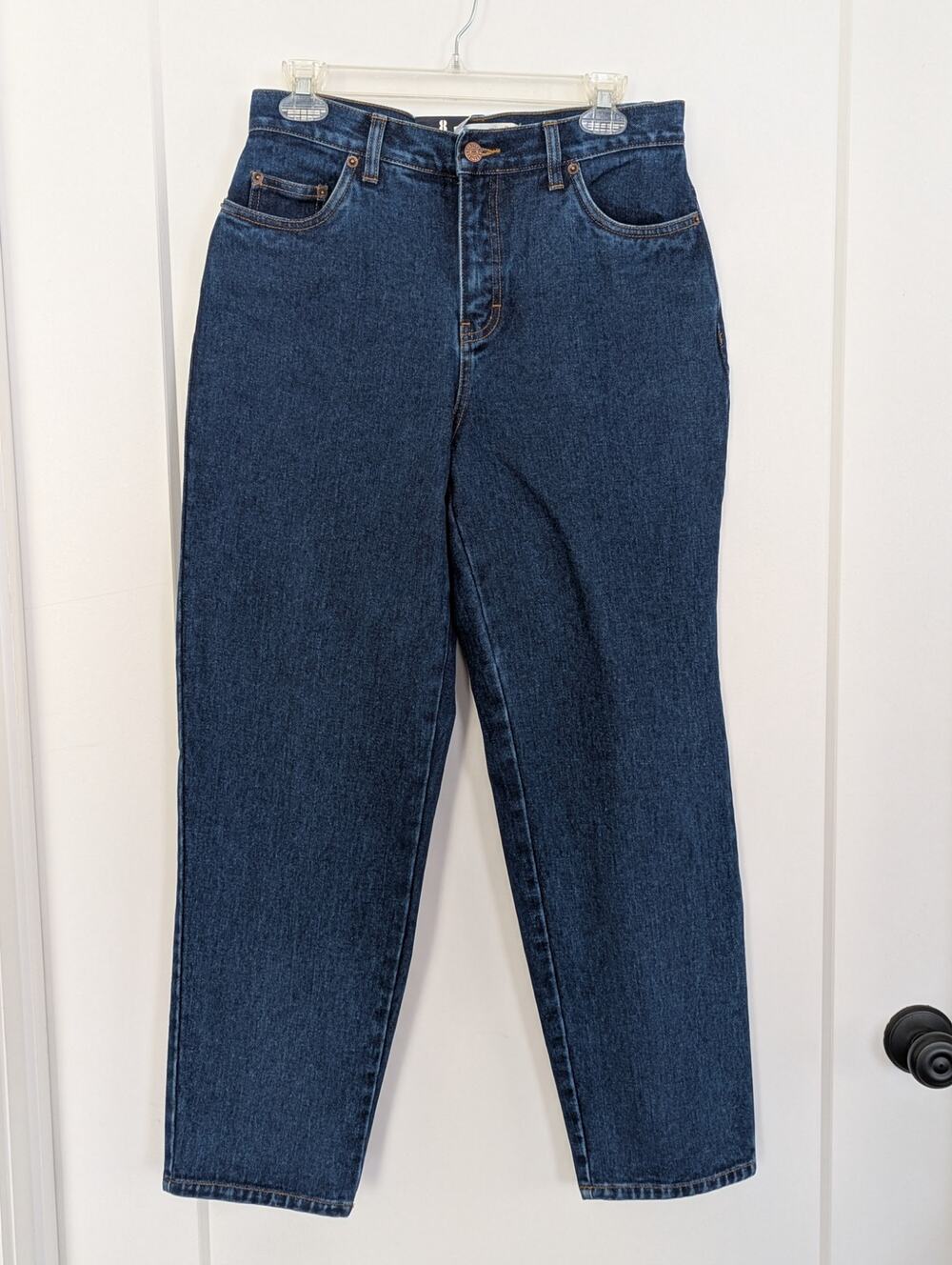 NWT Bill Blass Jeanswear Womens Easy Fit Size 6 Short Vintage Dark Wash